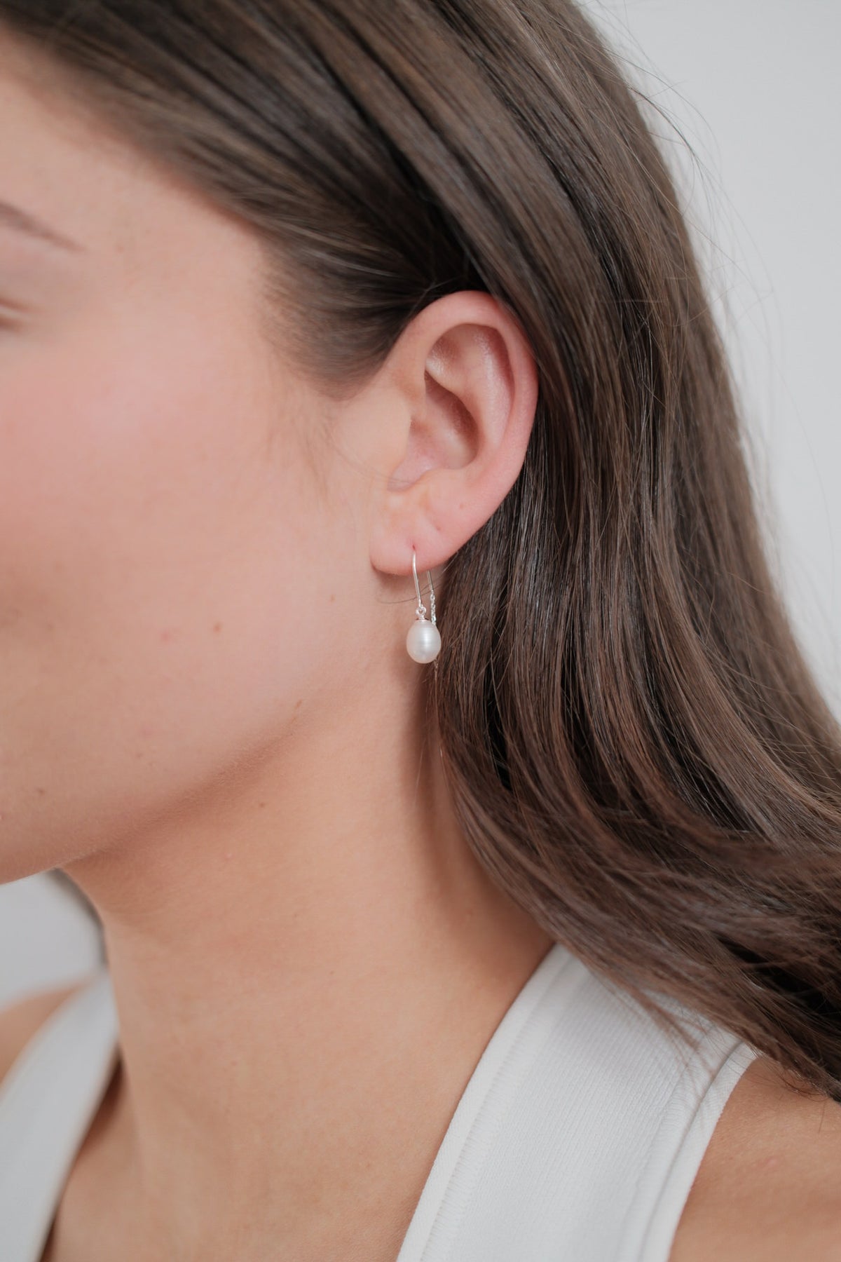 Zafino Talia Thread Earring - Silver (view 2)