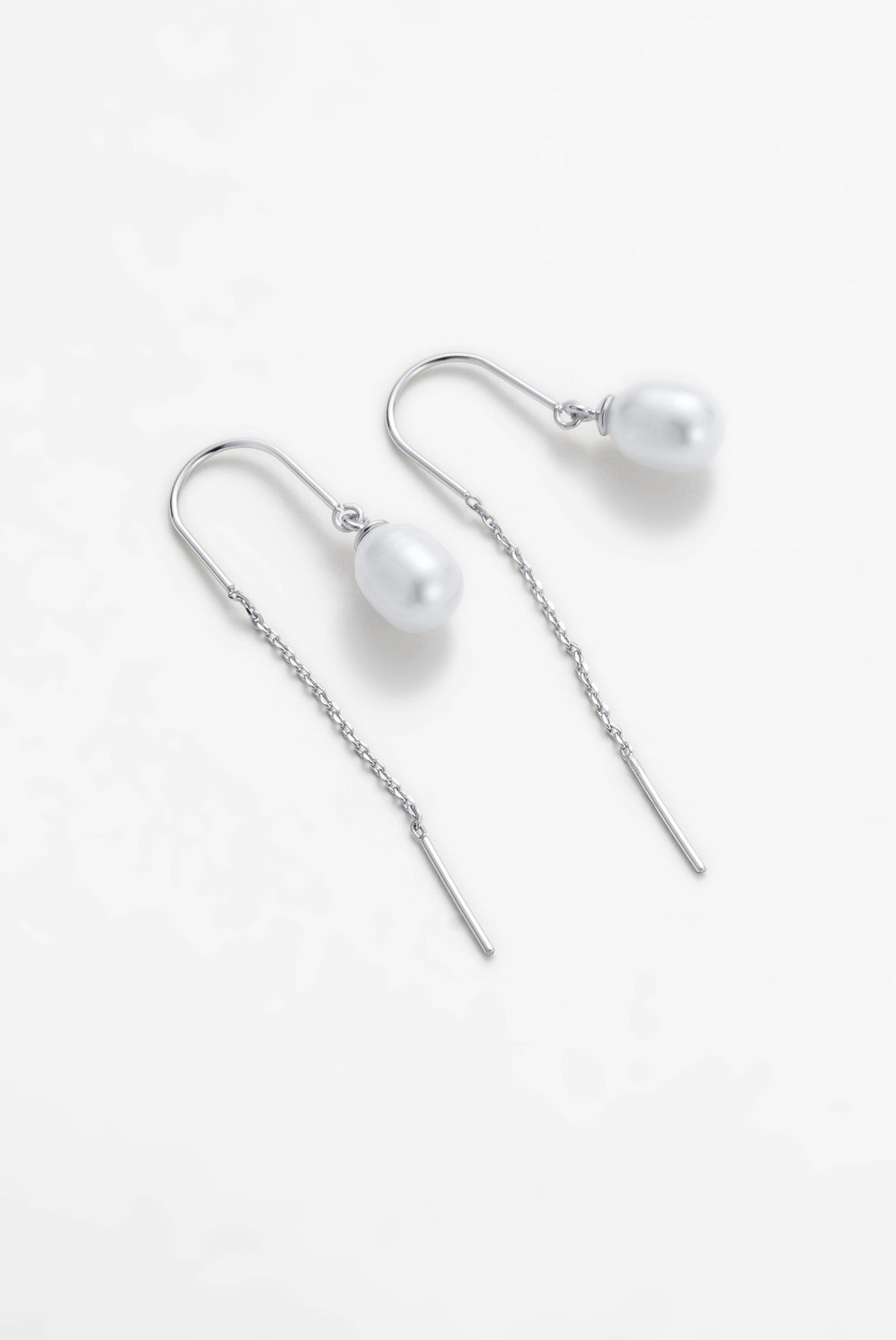Zafino Talia Thread Earring - Silver