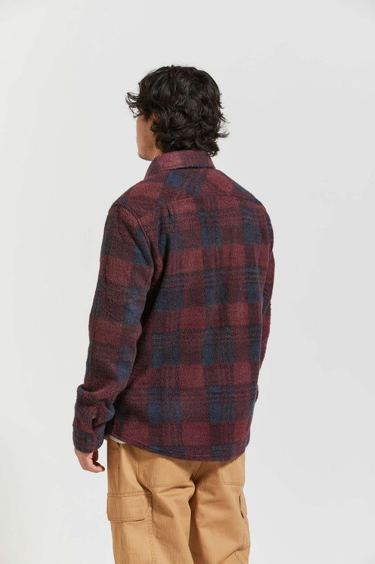 Bowery WB Arctic Stretch Fleece - Cordovan Red / Washed Navy Plaid