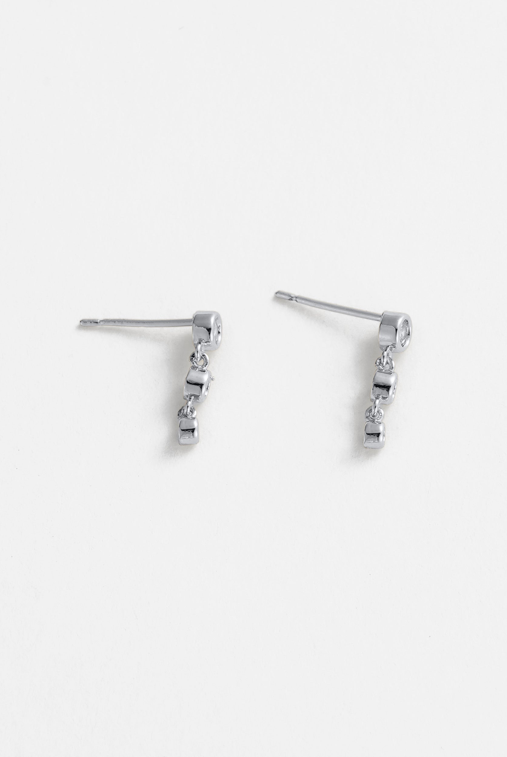 Zafino Abby Earring Clear Silver - alt