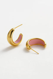 Zafino Mindi Hoop - Gold/Pink*