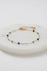 Charlotte Bracelet - Gold / Blue