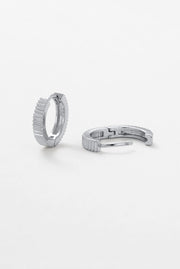 Zafino Willow Huggie - Silver