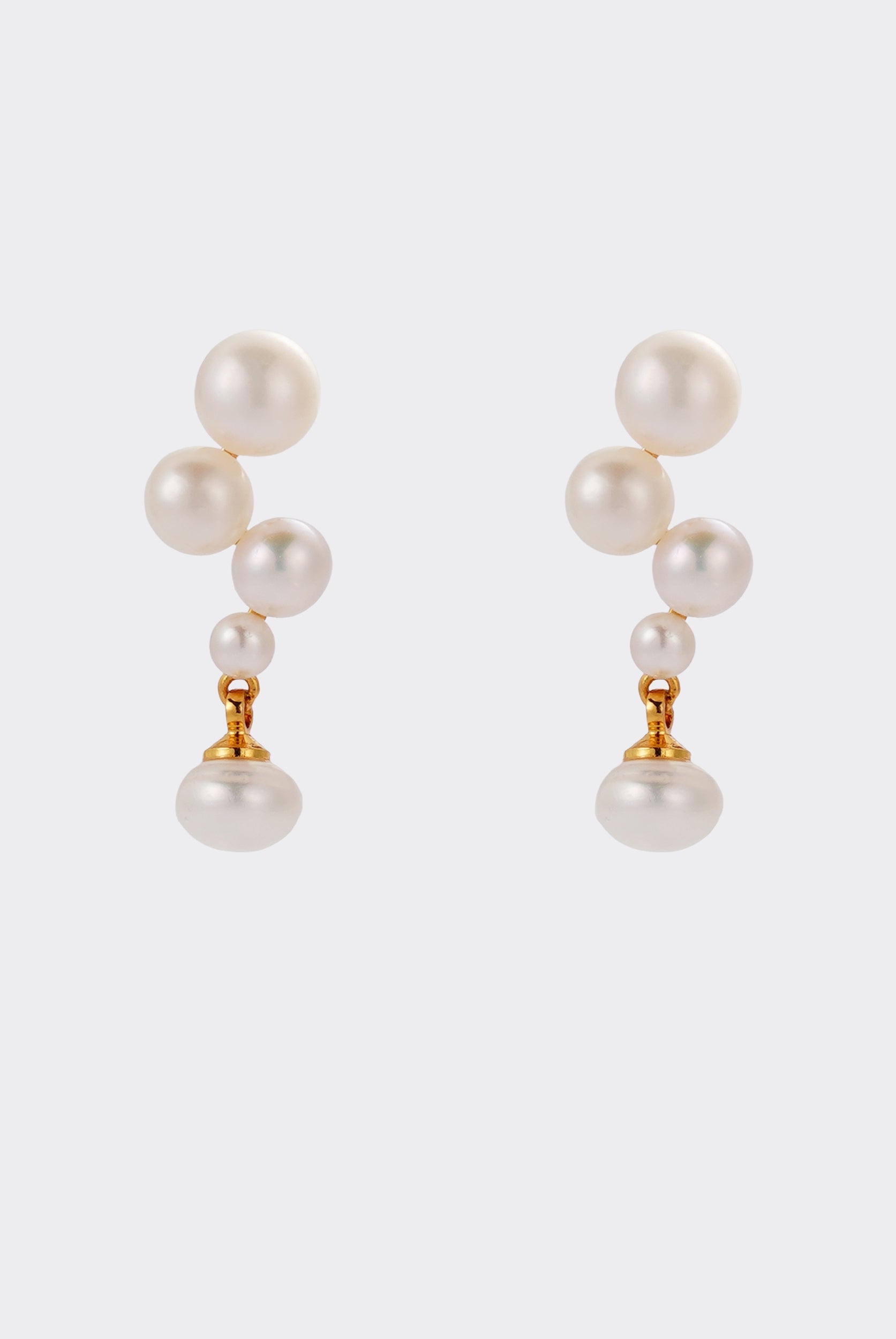 Zafino Luna Pearl Drop Earring in Gold