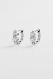 Zafino Zoe Huggie - Silver