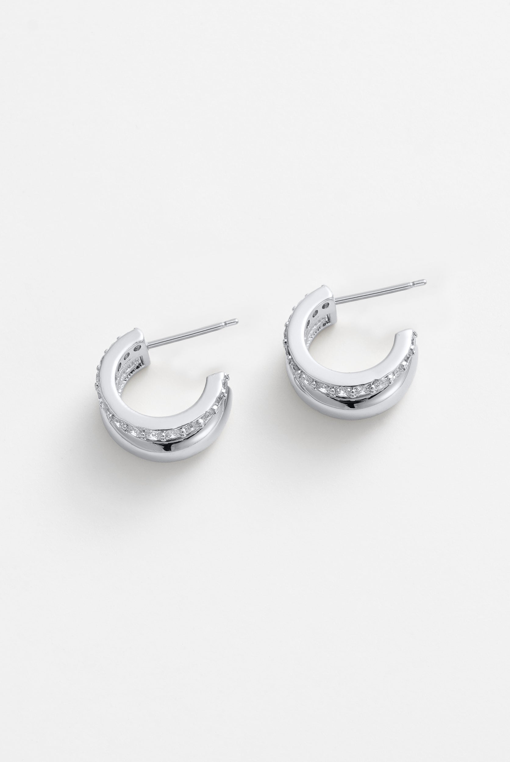 Zafino Zoe Hoop - Silver (view 3)