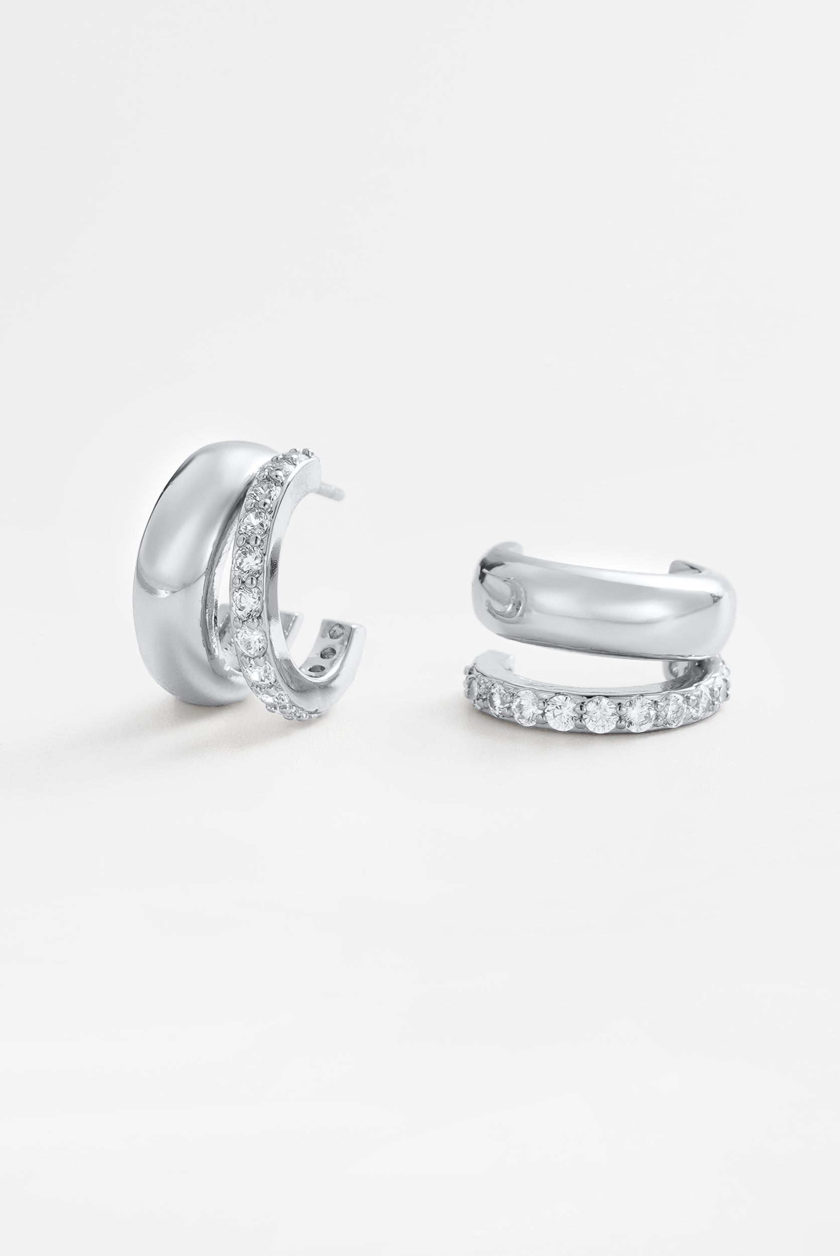 Zafino Zoe Hoop - Silver (view 4)