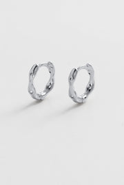 June Huggie - Silver - Catani Clothing