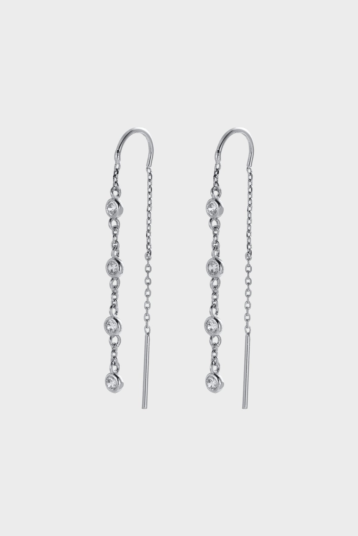 Zafino Adele Thread Earring in silver