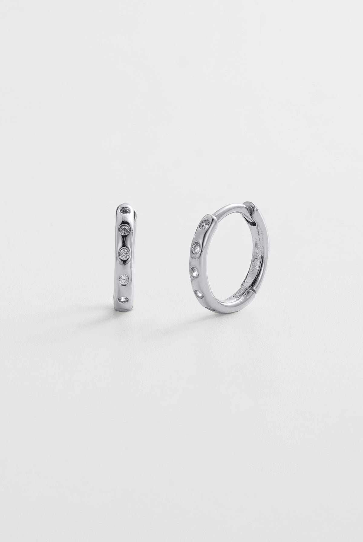 Zafino Talia Huggie - Silver (view 3)