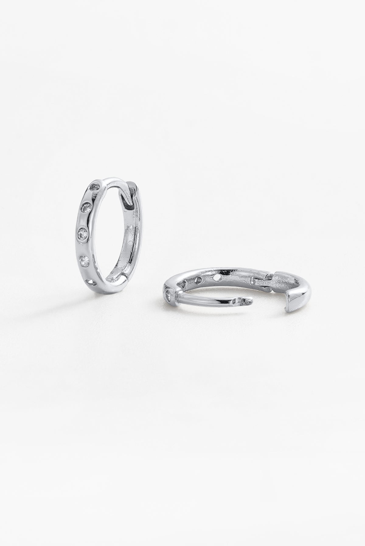 Zafino Talia Huggie - Silver (view 2)