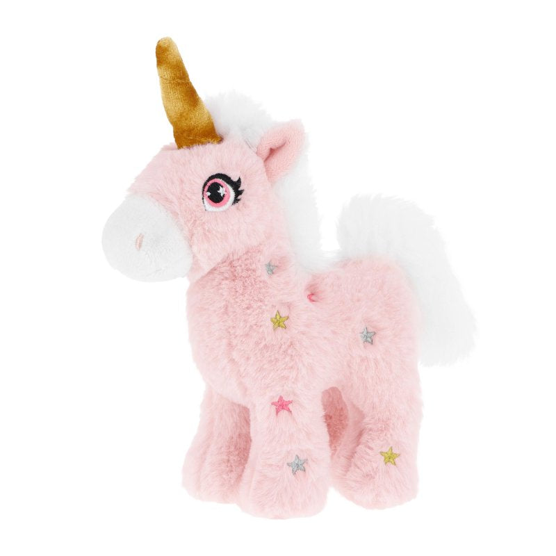 Keeleco Standing Pink Unicorn 16cm plush - design two