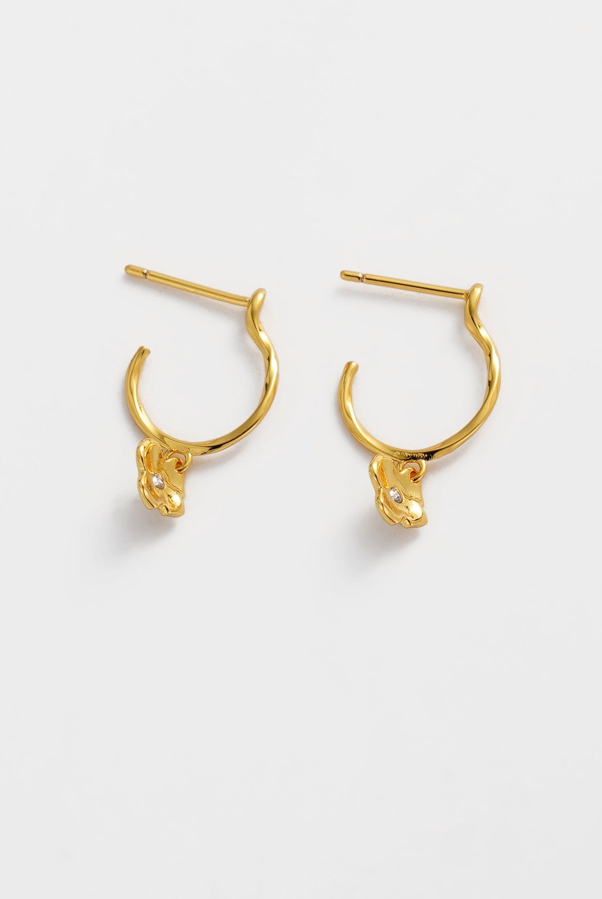 Zafino Fleur Hoop gold detail