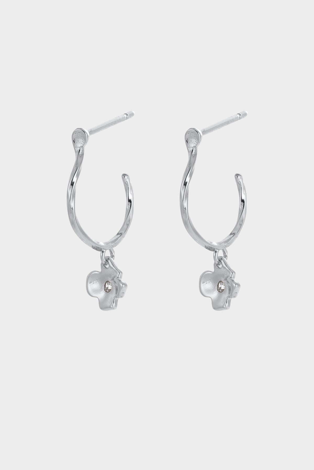 Zafino Fleur Hoop in silver