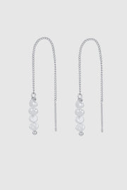 Zafino Scarlette Thread Earring Silver