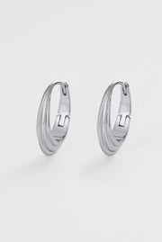 Marley Hoop – Medium – Silber