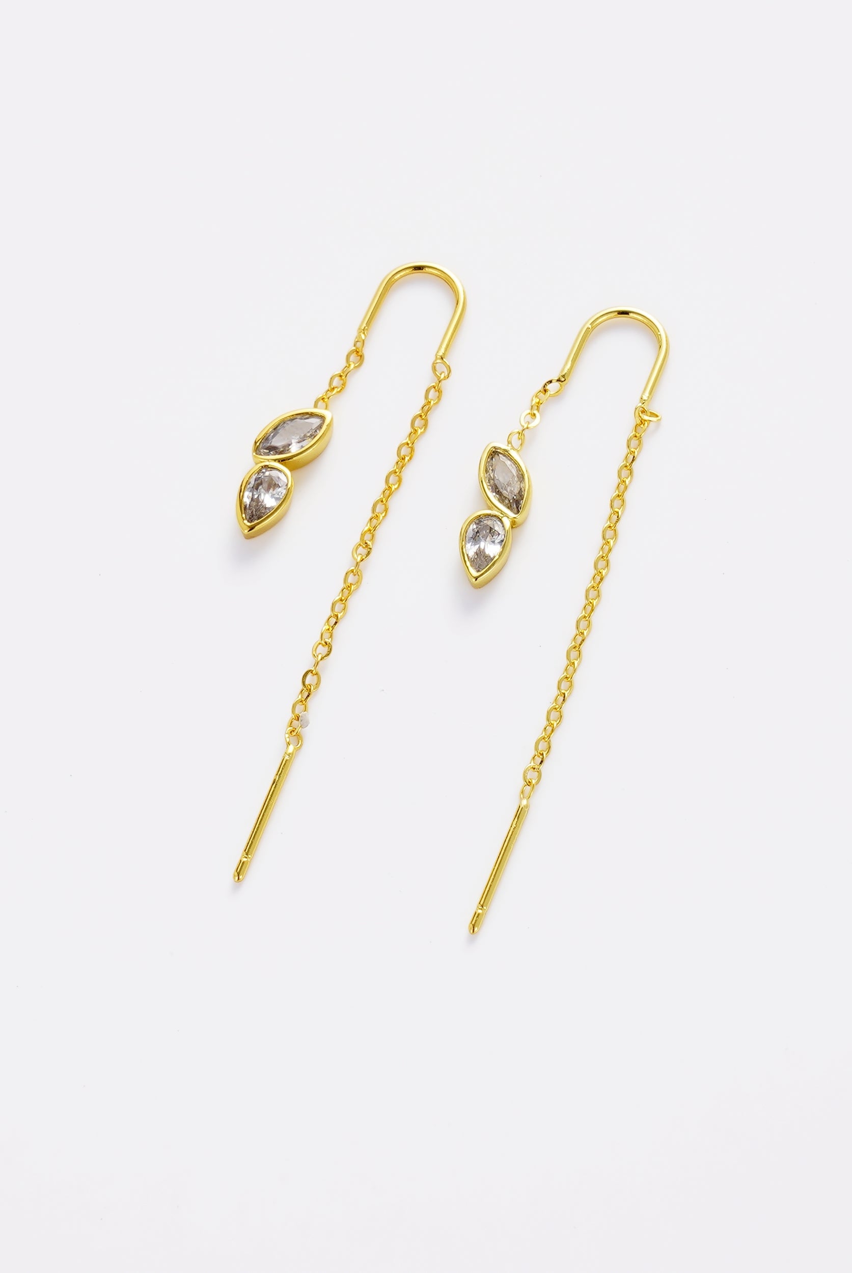 Ingrid Thread Earring - Gold