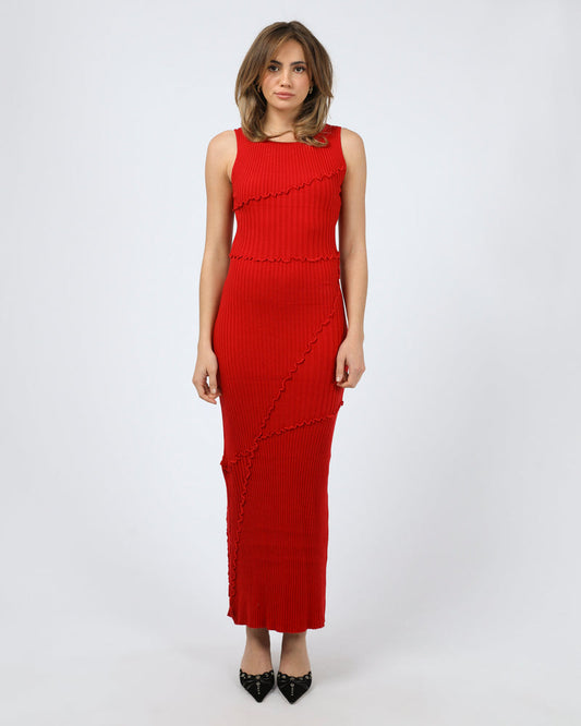 Elsie Maxi Dress - Red