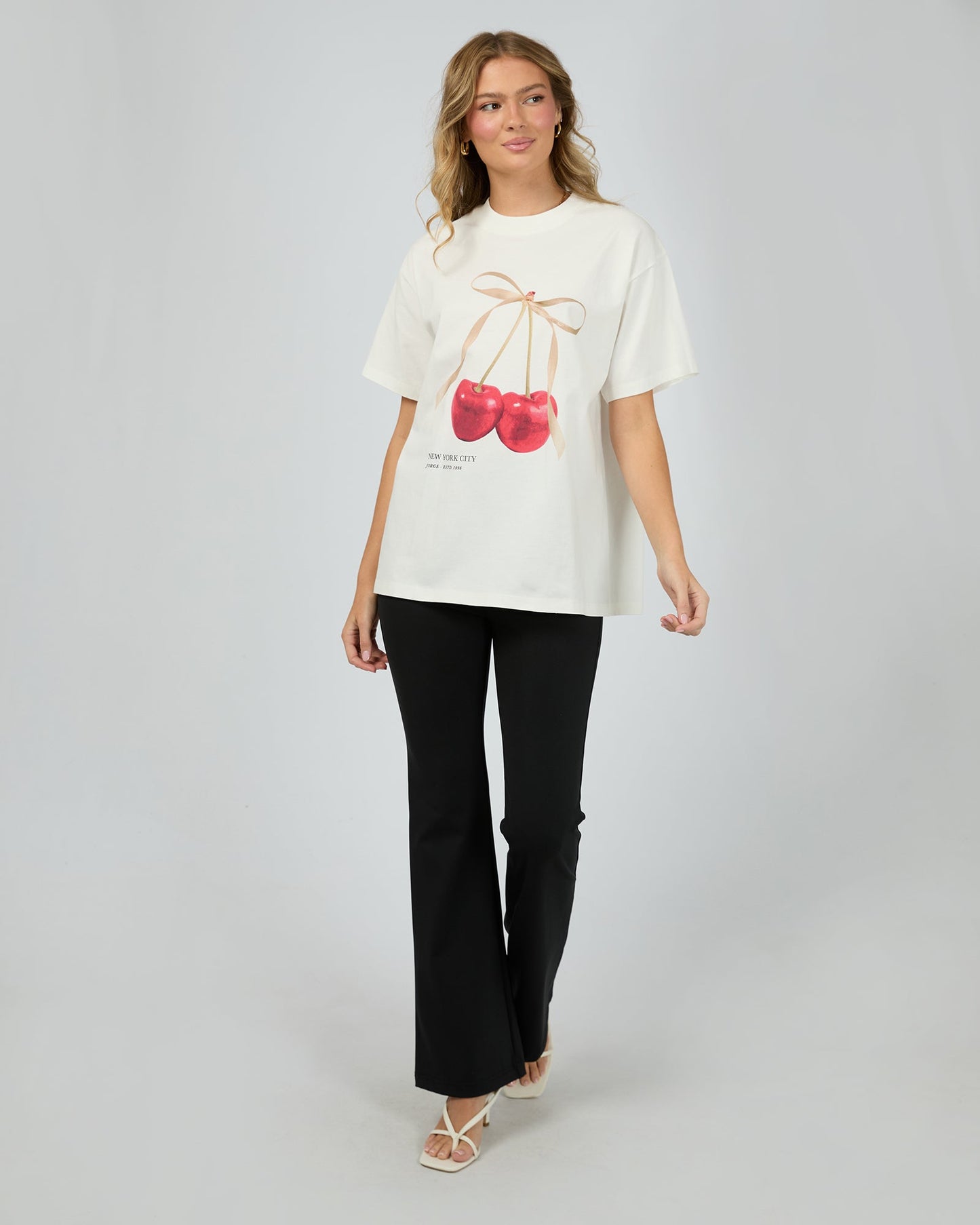 Cherry Tee - Vintage White