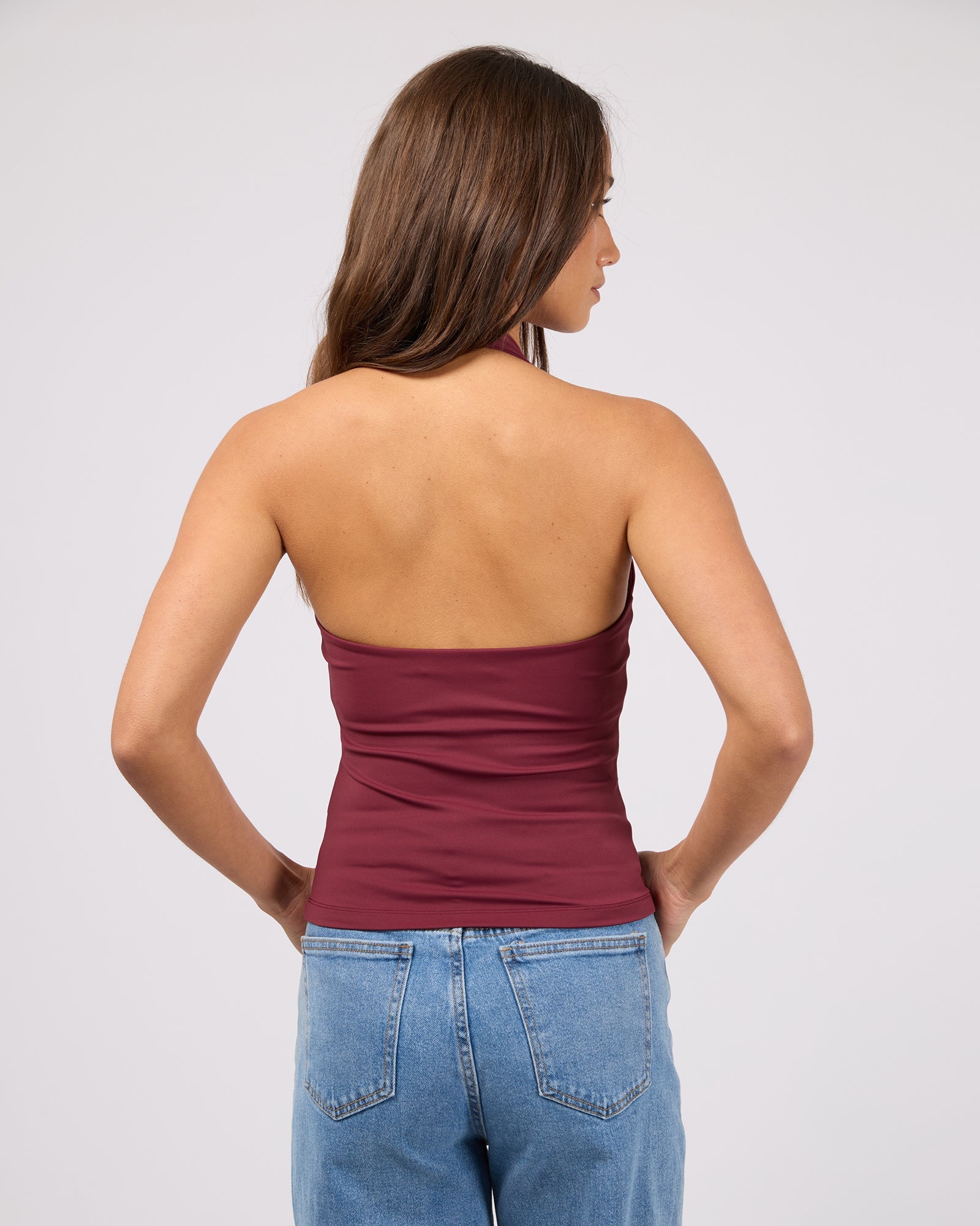 Jorge Halter Tank in Cherry - back