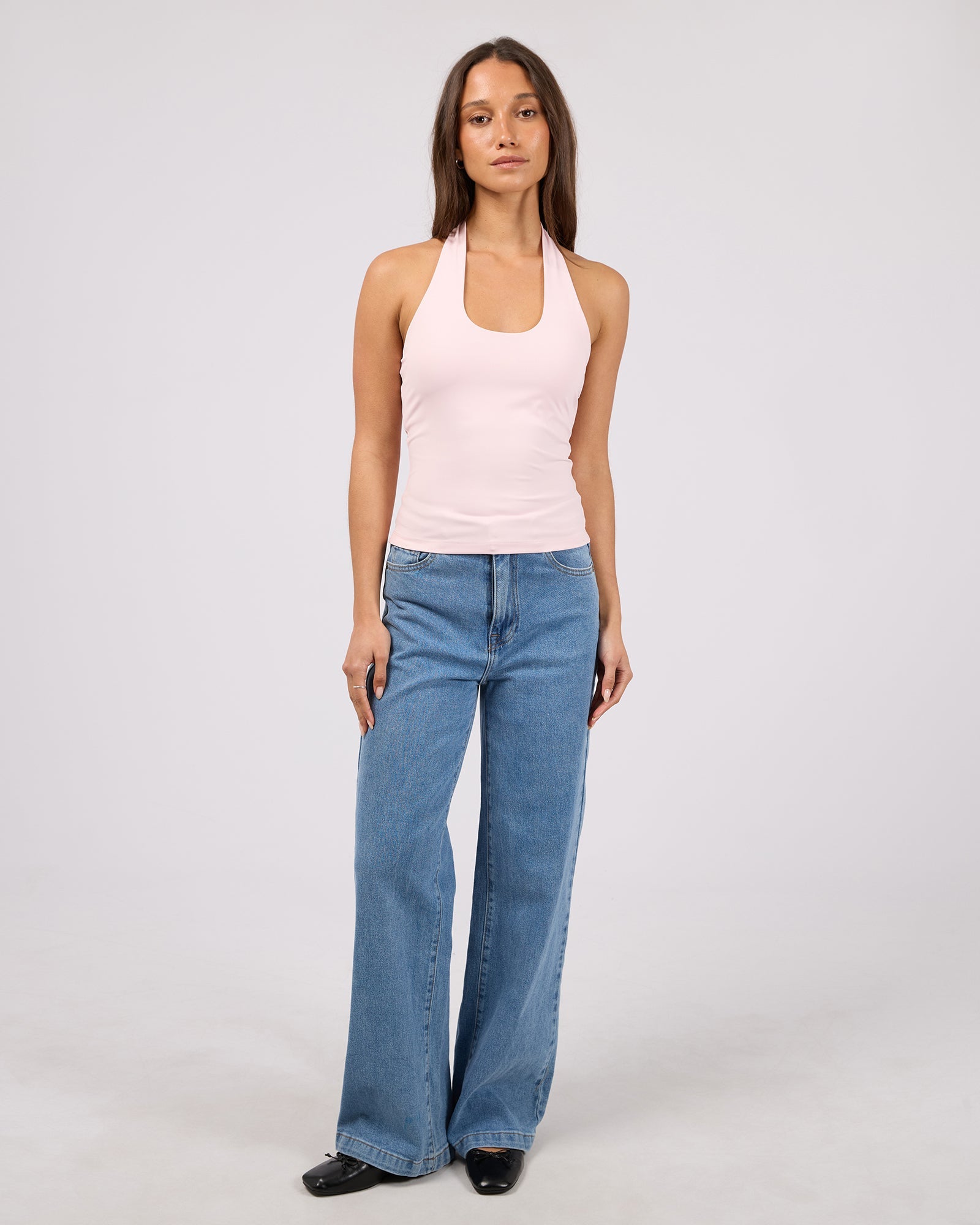 Jorge Halter Tank in Pink - side