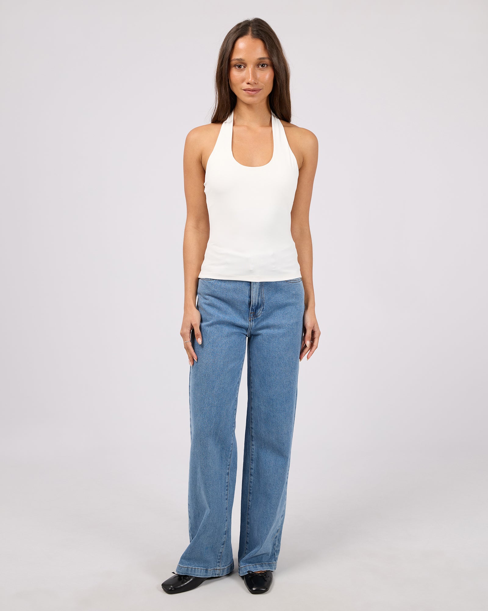 Jorge Halter Tank in White - side