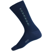 Mens Fine Merino Wool Patterned Health Sock - Linear - Catani Clothing