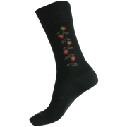 Womens Fine Merino Wool Patterned Health Sock - Sunflower - Catani Clothing