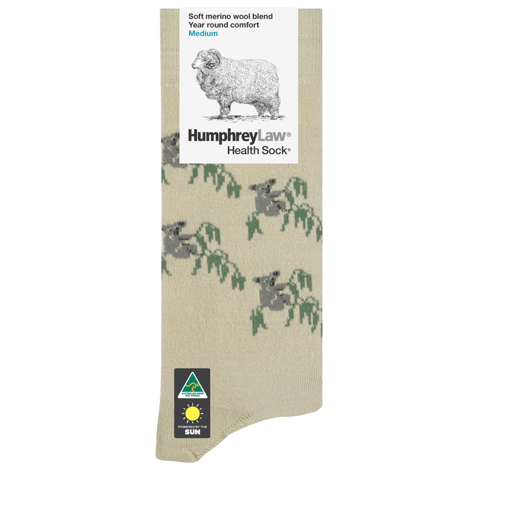 Humphrey Fine Merino Wool Patterned Health Sock - Tourist (view 6)