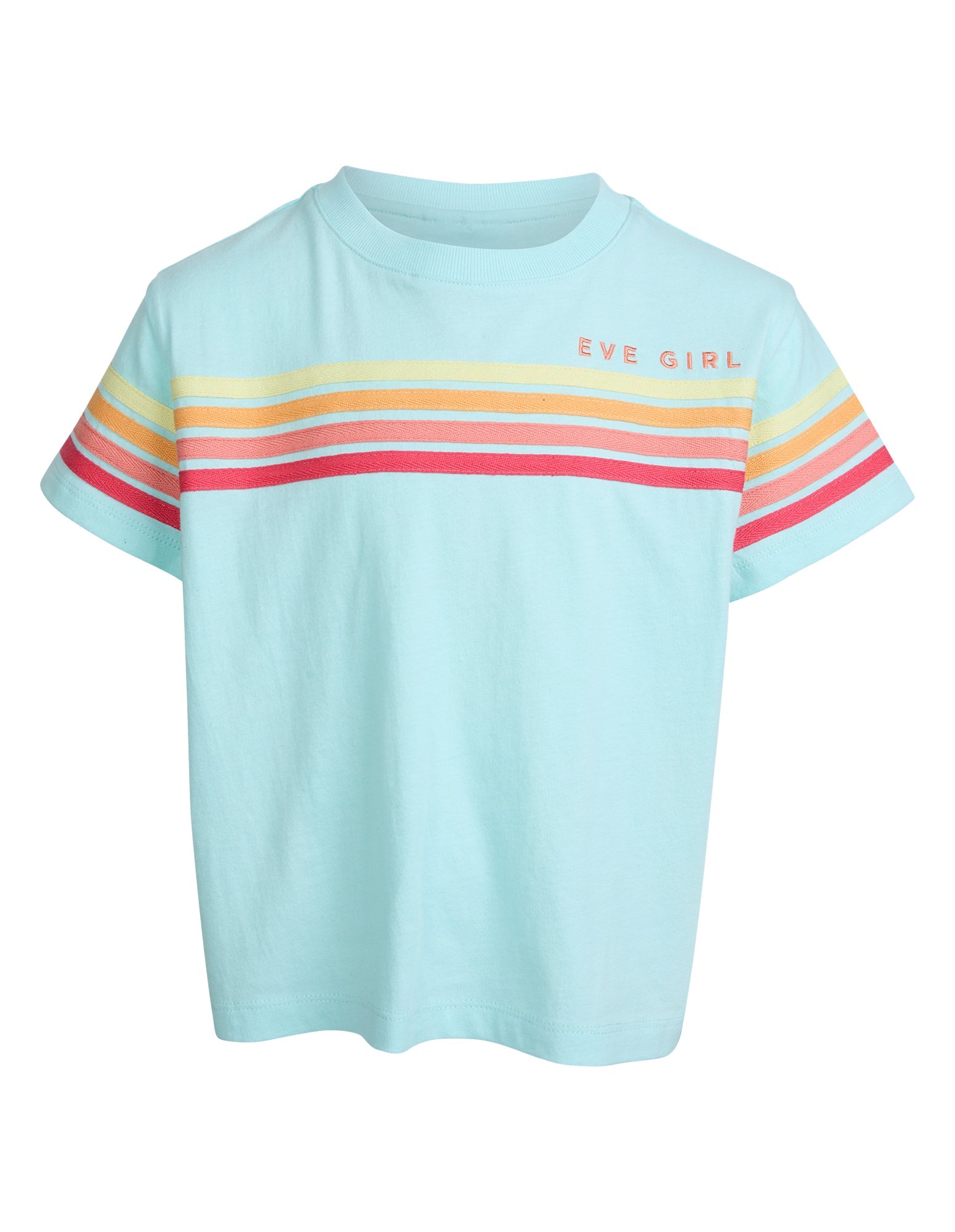 Eve Girl Retro Tee in light blue - front