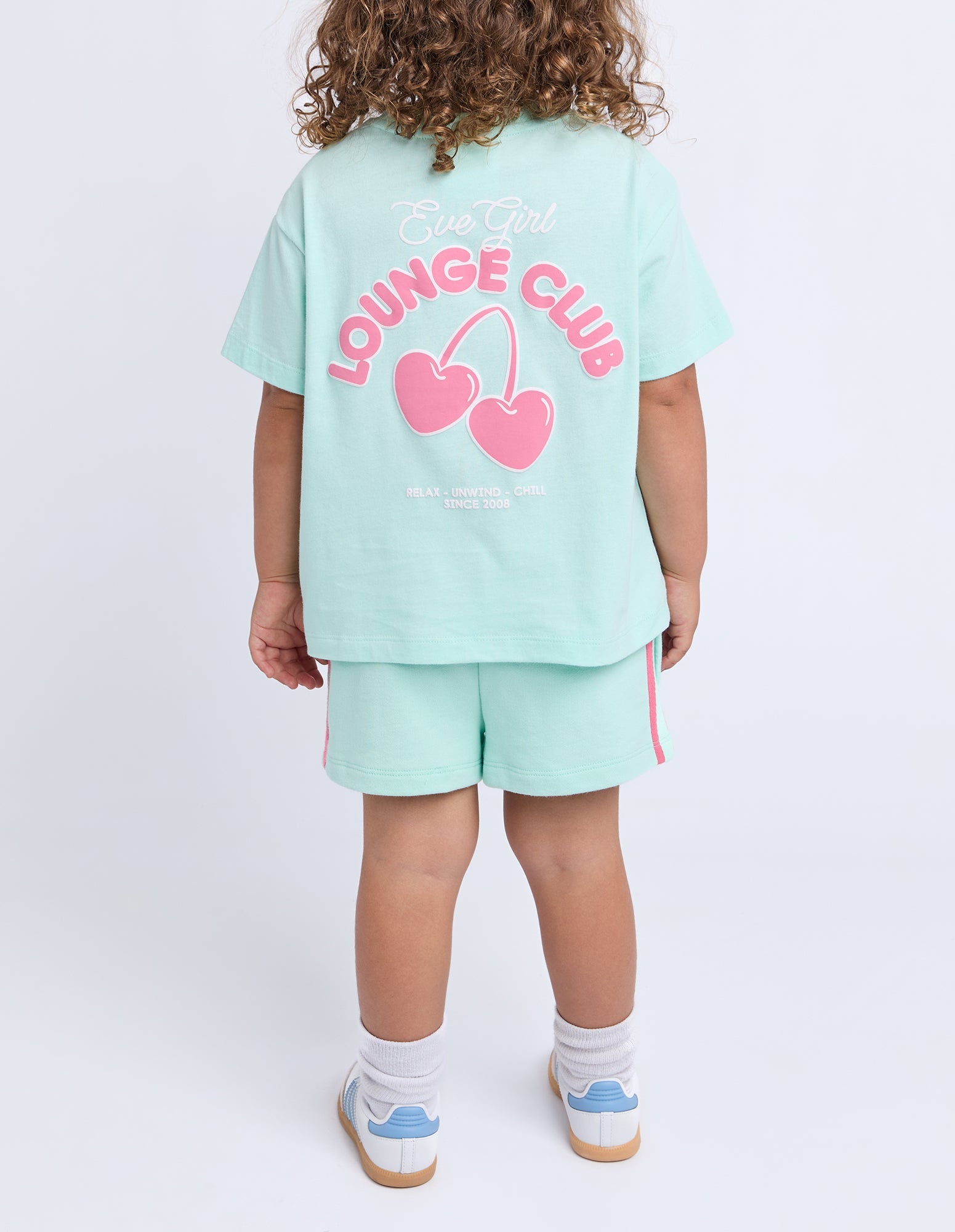 Eve Girl Lounge Club Tee in mint - detail