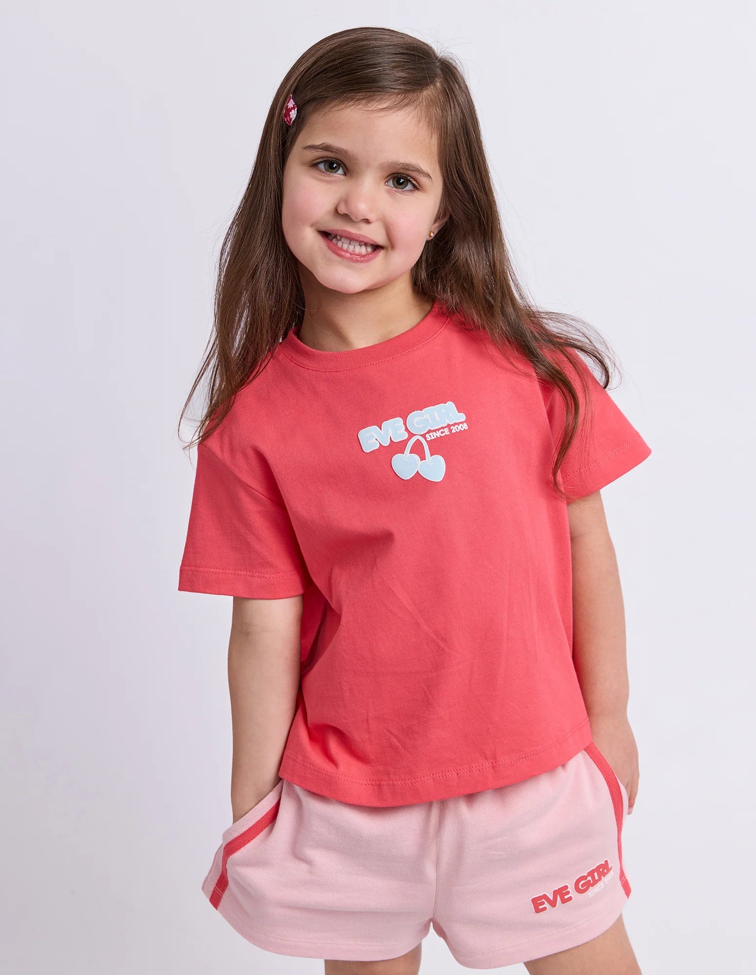 Eve Girl Lounge Club Tee in watermelon - front