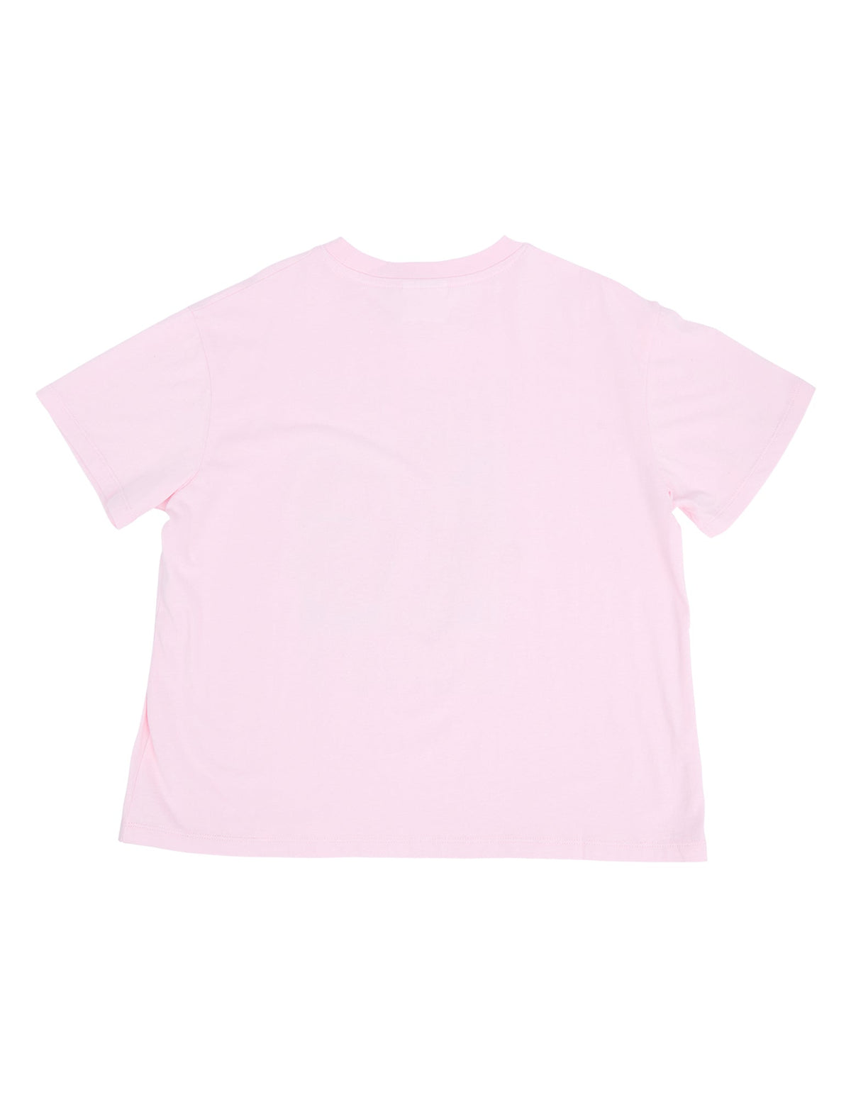 Eve Girl Hibiscus Tee in pale pink - back