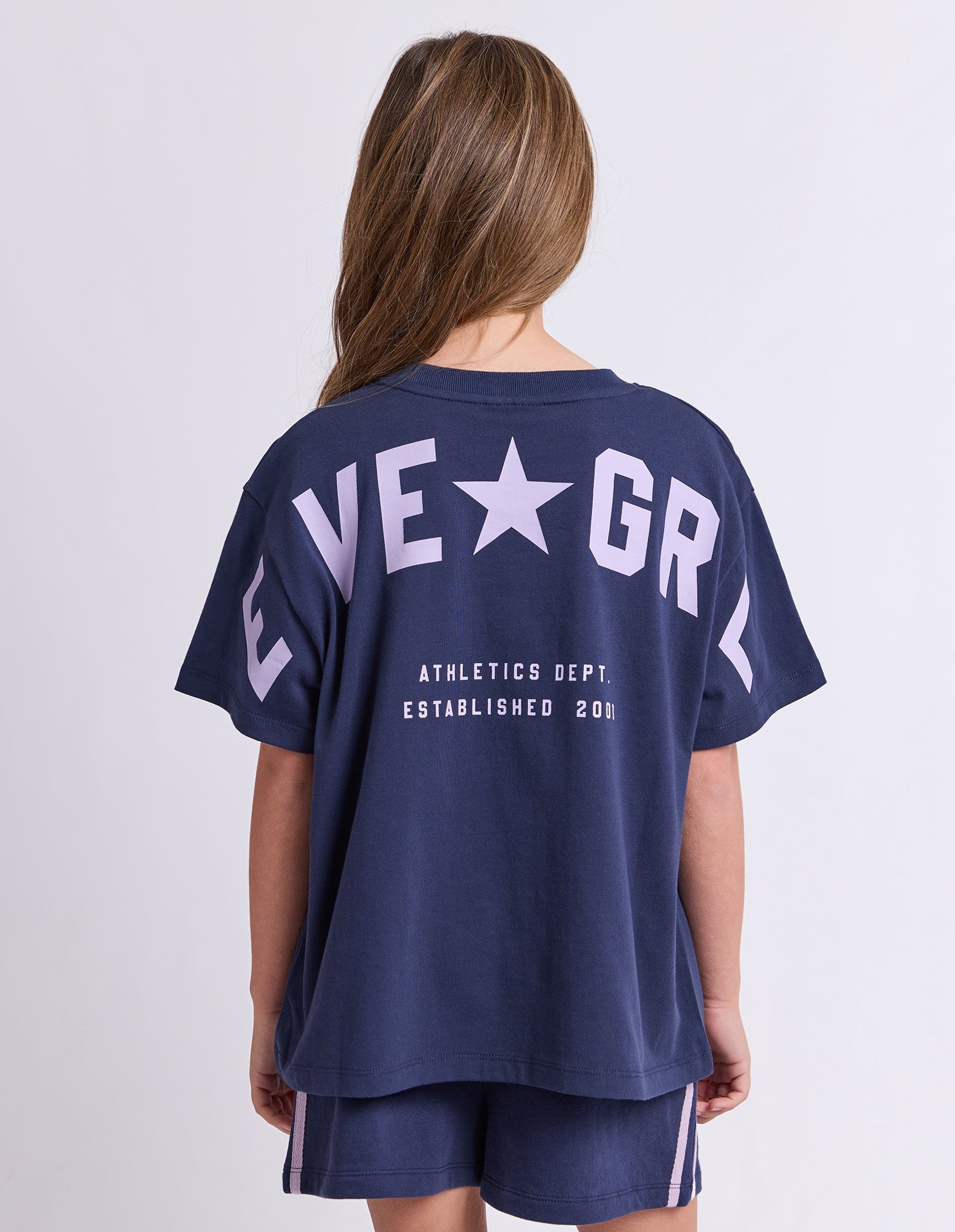 Motion Tee - Navy / Lilac