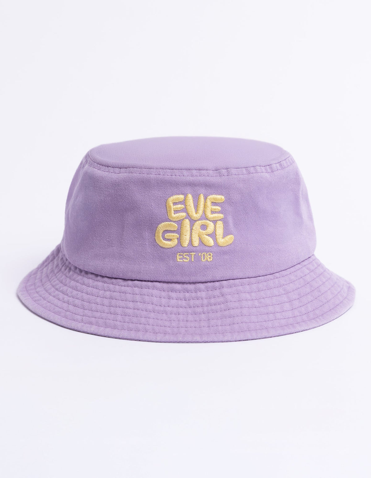 Eve Girl Sports Club Bucket Hat in lavender, front view