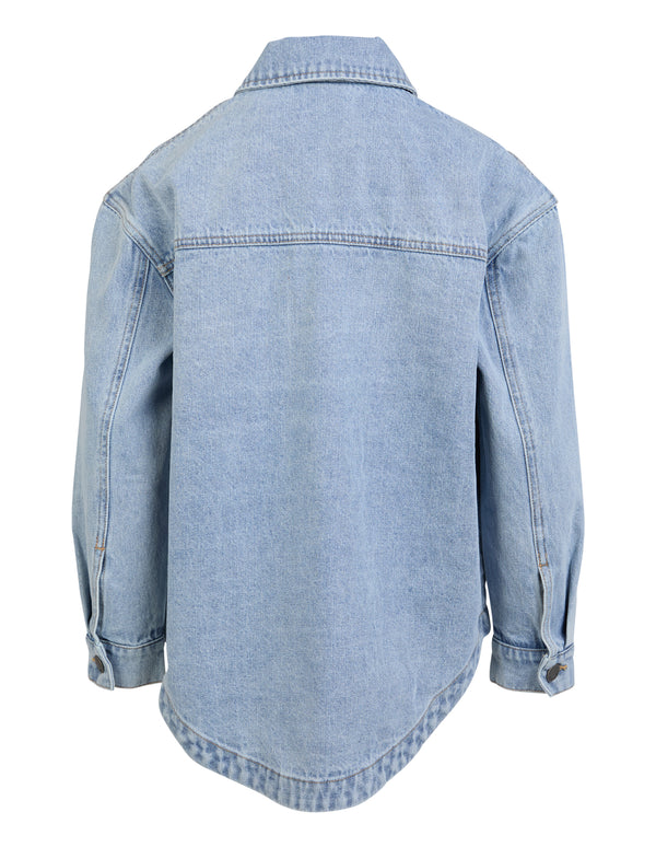Eve Girl Rosie Shacket - Blue - Teen (view 3)