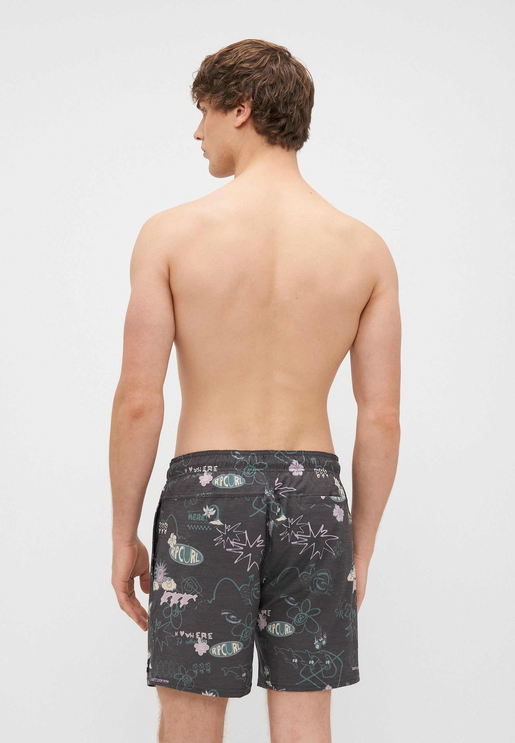 Rip Curl Fun Times Volley Washed Black - pocket detail