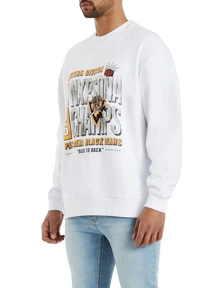 NXP Back To Back Relaxed Sweater - White (view 3)