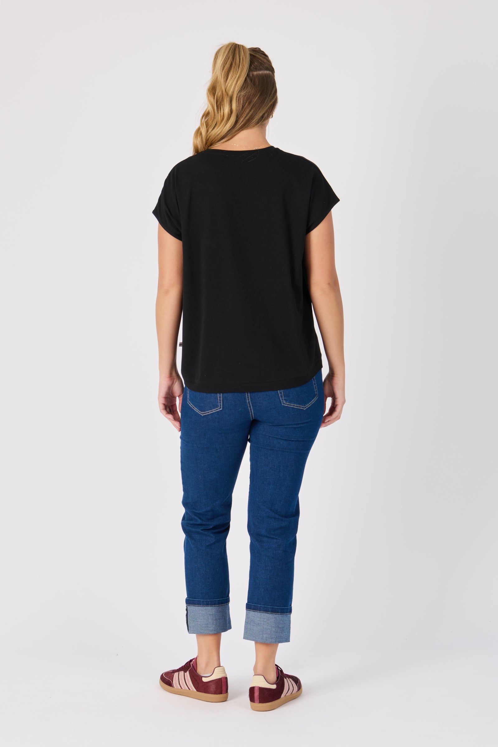 One Ten Willow Shell Tee - Black (view 5)