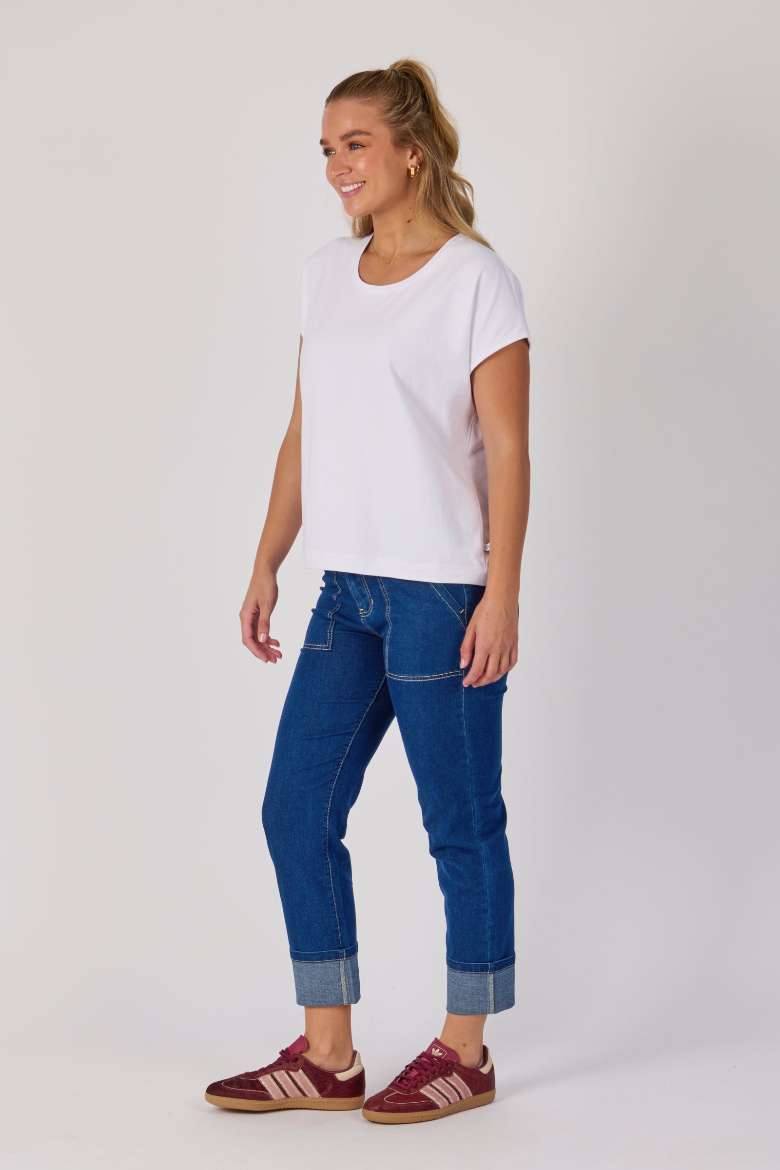 One Ten Willow Shell Tee - White (view 4)