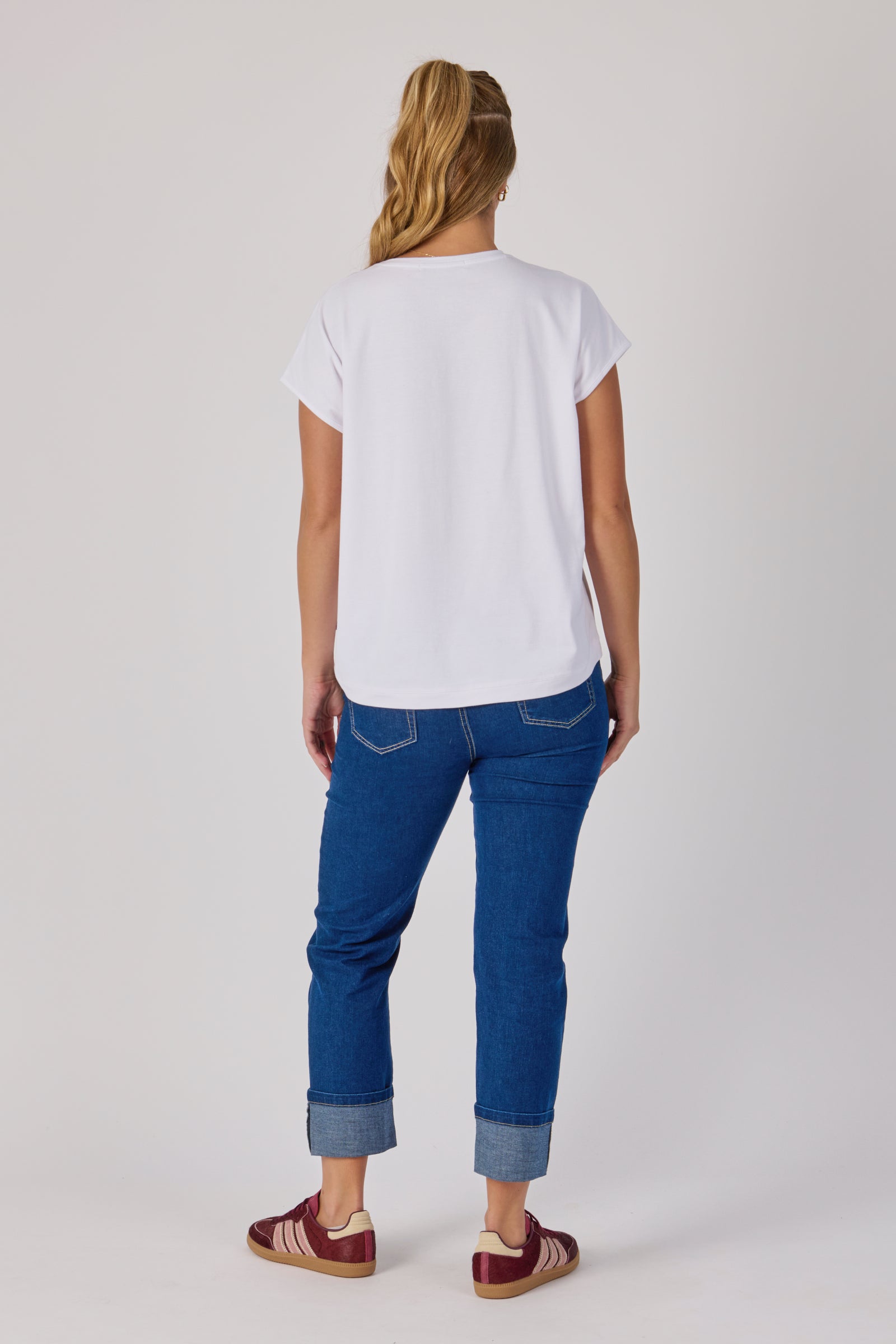 One Ten Willow Shell Tee - White (view 5)