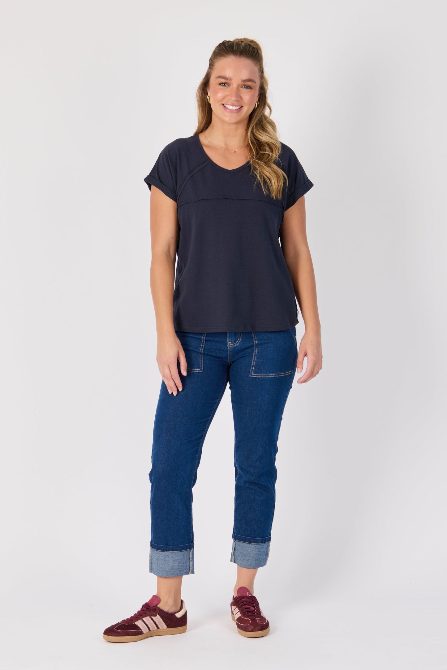 Slouch Tee - Navy