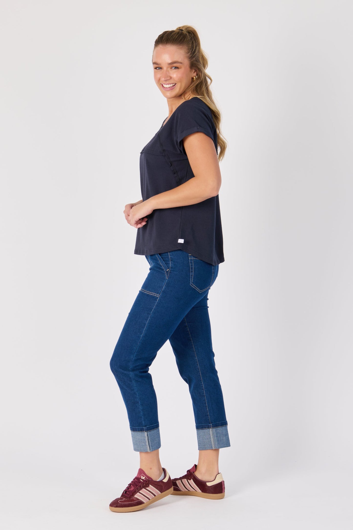 Slouch Tee - Navy