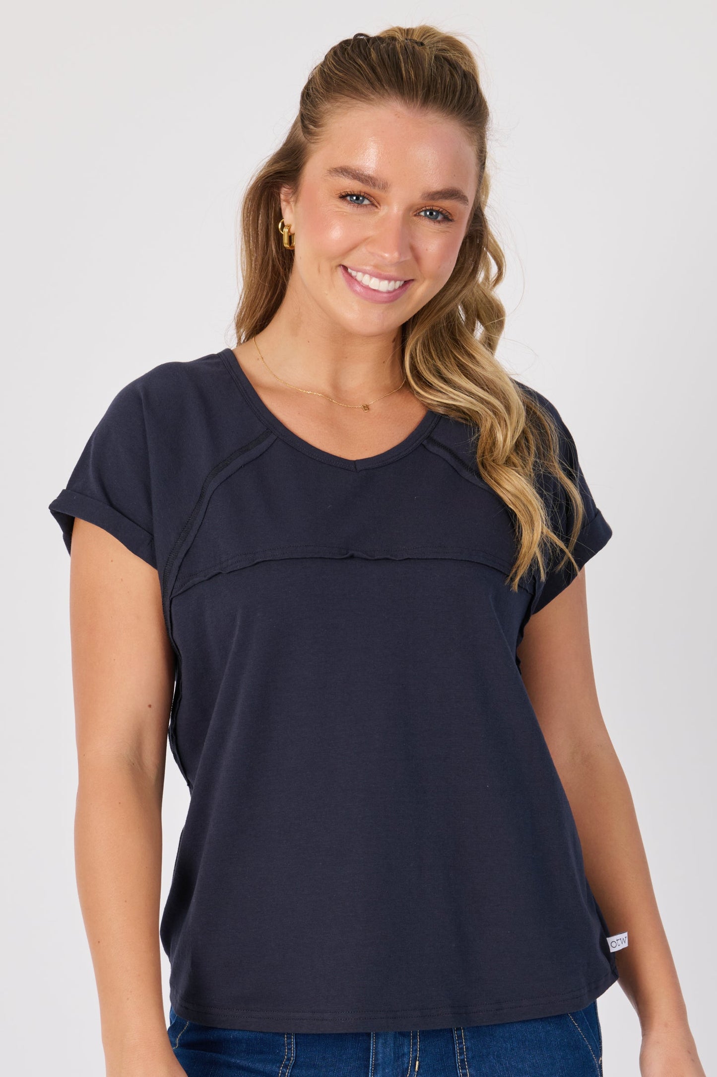 Slouch Tee - Navy