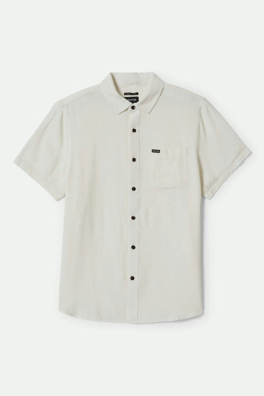 Charter Organic Cotton Linen Blend Shirt - Egret White