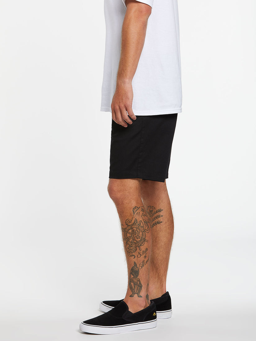 Volcom Frickin Elastic Waist Short - Black (view 6)
