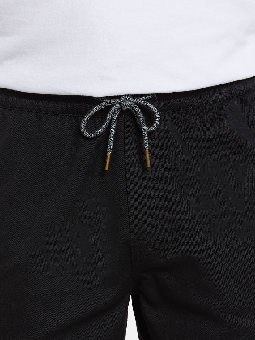 Volcom Frickin Elastic Waist Short - Black (view 3)