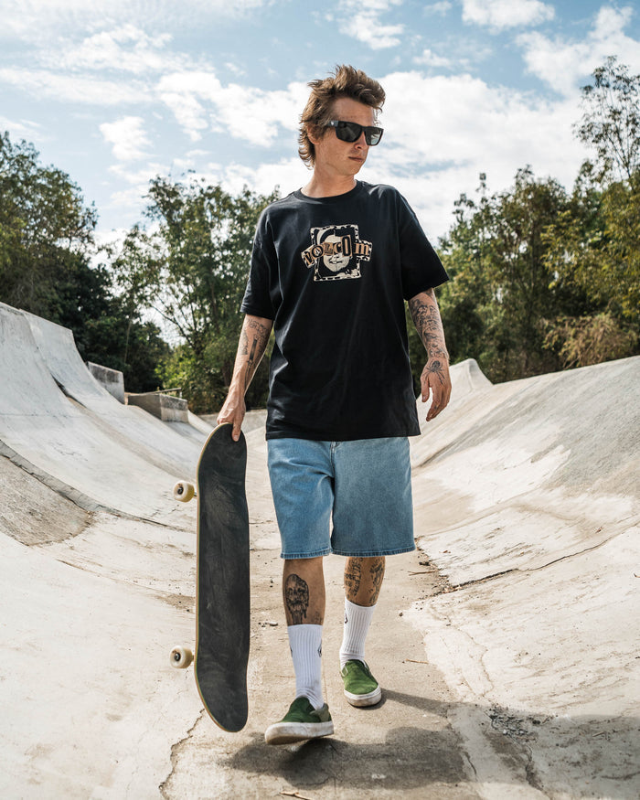 Volcom Billow Denim Short 22" - Blueprint (view 3)