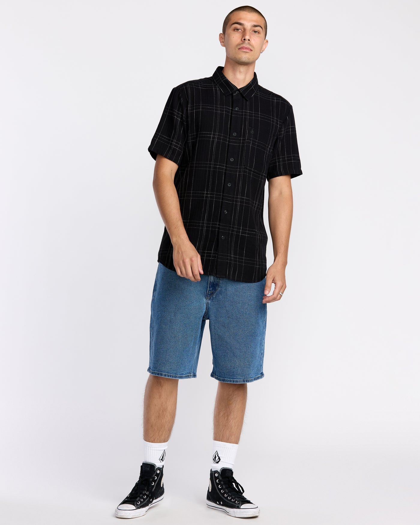Volcom Billow Denim Short 22" - Deep River Blues (view 4)