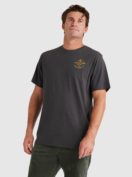 Aus Anchored Stone SS Tee - Asphalt Black